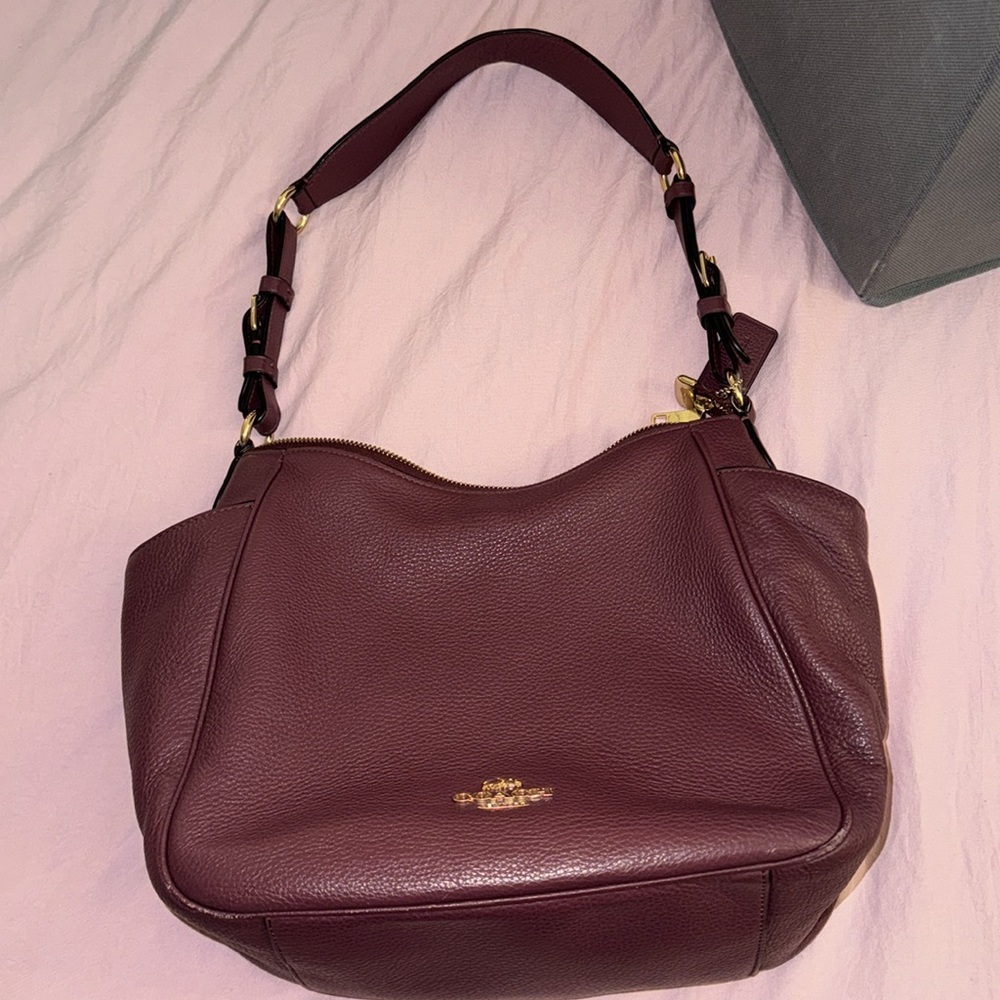 SALE! Coach Rori Shoulder Bag Burgandy